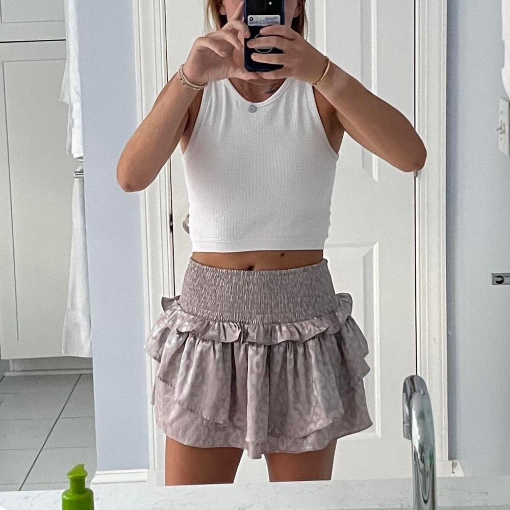 Do + Be cheetah mini skirt